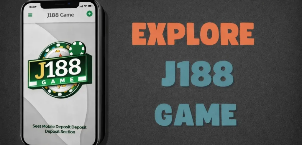 Explore J188 Game banner showing J188 logo on mobile screen with text Explore J188 Game